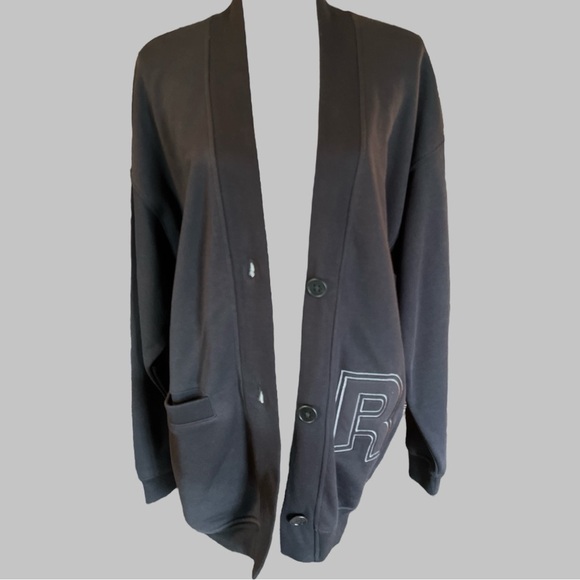 REEBOK Team Cardigan, Women’s Sweatshirt/ Cardigan, Letterman, NEW - Picture 2 of 6